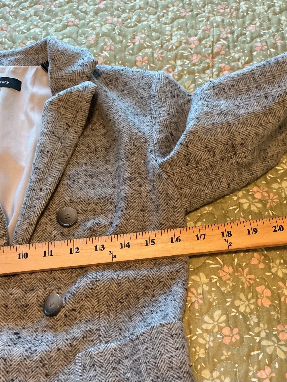 Theory Jonita KB Parkdale Open Front Gray Blazer 4 NWOT 🇺🇸🇺🇸🇺🇸 - Picture 6 of 9